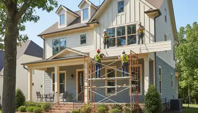 Vinyl siding installation for Memphis, TN home by local siding contractor