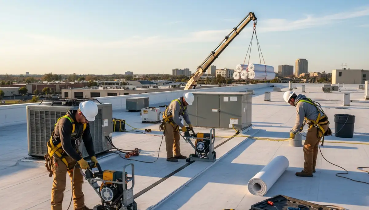 Commercial roofing installation for Memphis, TN businesses by FX Remodeling & Exteriors