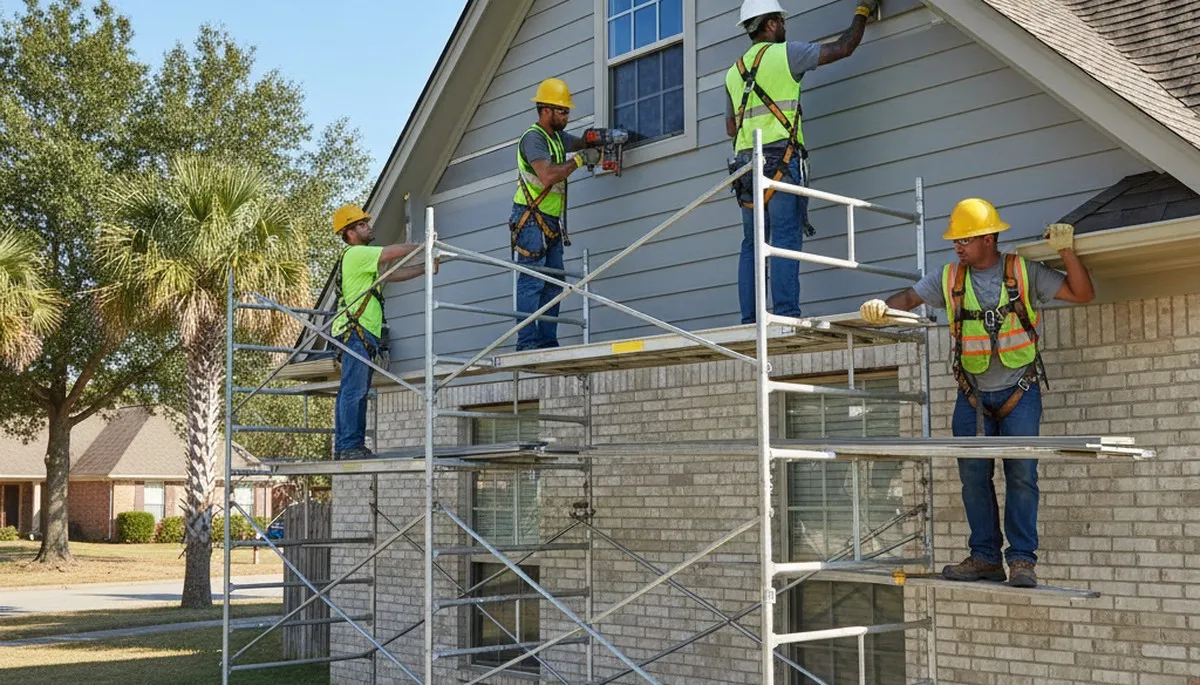Vinyl siding installation for Memphis, TN home exterior by local siding contractor