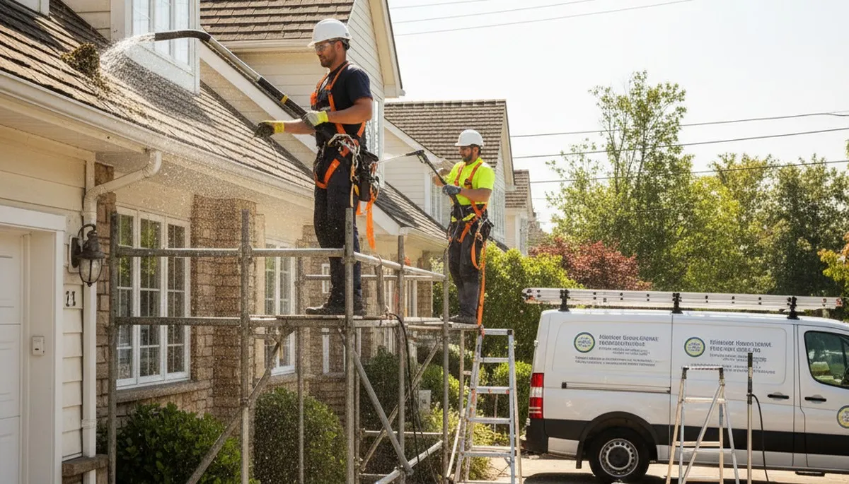 Professional gutter cleaning service in Memphis, TN for improved rainwater drainage and home protection
