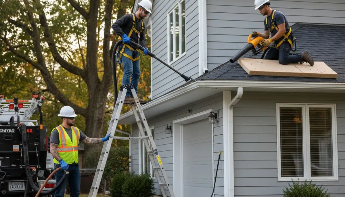 Professional gutter cleaning service in Memphis, TN for homes by FX Remodeling & Exteriors