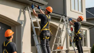 Memphis, TN gutter repair service fixing leaks and storm damage on a home exterior