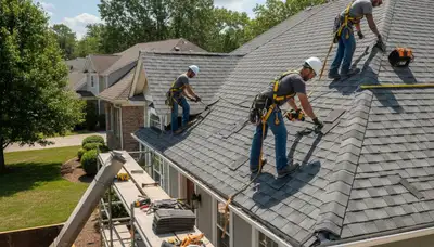 Memphis, TN siding contractor installing durable vinyl siding on a home exterior