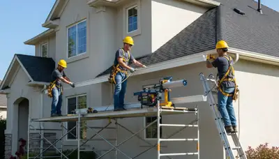 Memphis, TN seamless gutter installation by FX Remodeling & Exteriors for custom rainwater protection