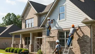 Vinyl siding installation in Memphis, TN for a home exterior upgrade