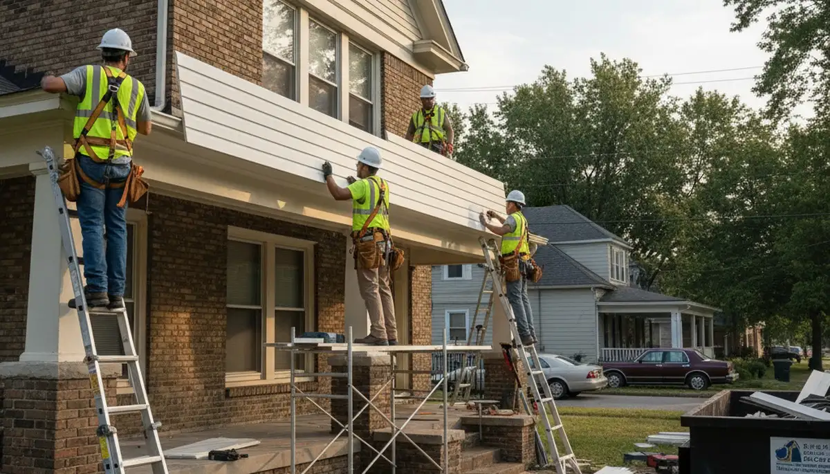 Vinyl siding installation service in Memphis, TN for a local home exterior upgrade